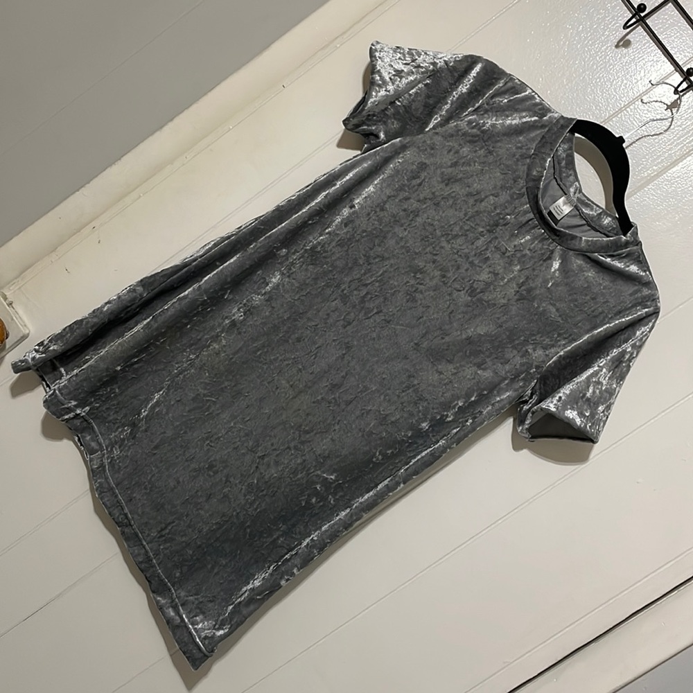 Crushed velvet top
